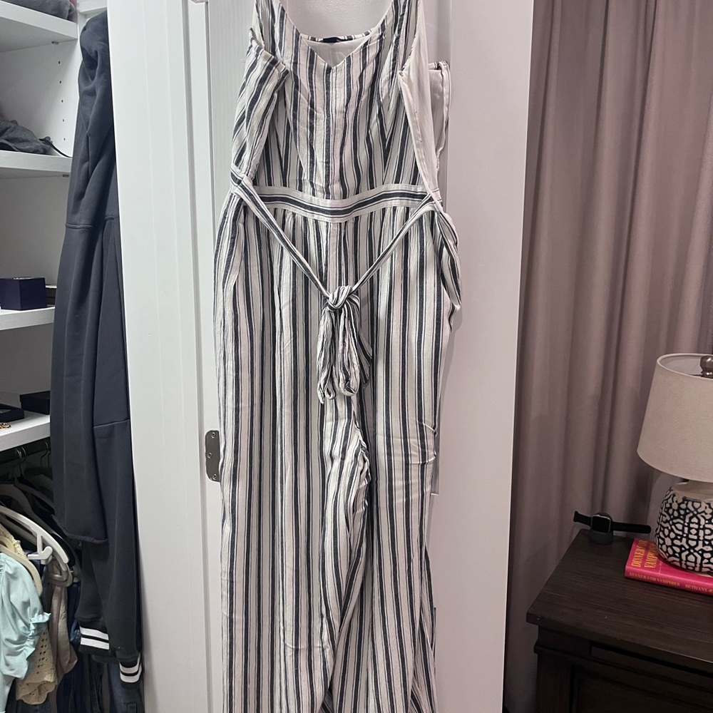 American Eagle Outfitters Black and White Striped Top